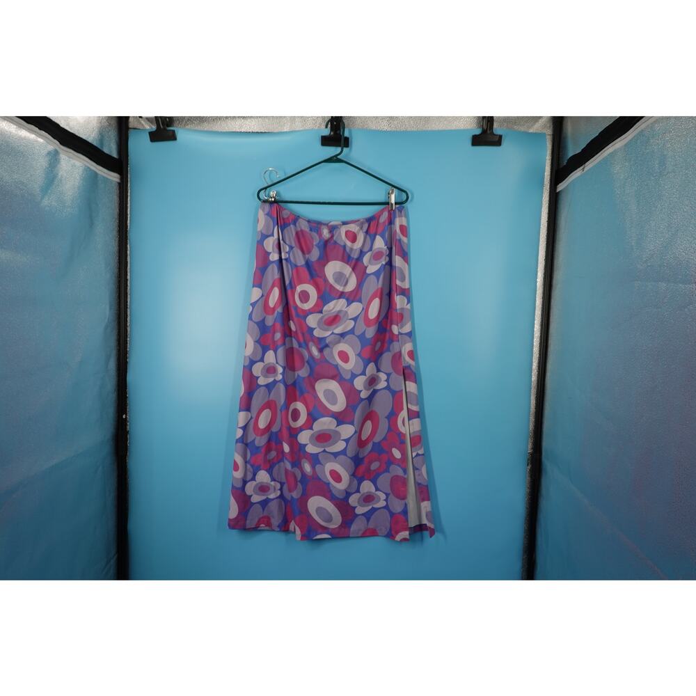 NWT Lucy & Yak Size Large Purple Floral Avril Skirt - Picture 5 of 7